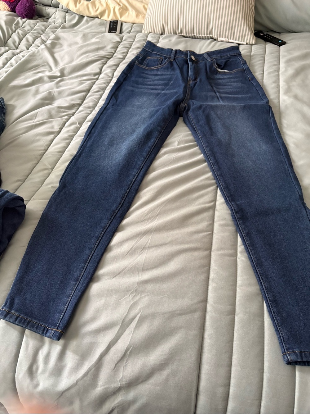 Classic Women’s Blue Denim Jeans - Straight Fit